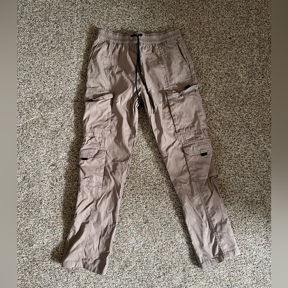 Pacsun Mens Tan Cargo Pants